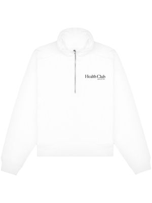 Sporty & Rich Health Club quarter-zip sweatshirt - White