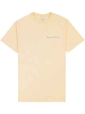 Sporty & Rich Health Is Wealth cotton T-shirt - Yellow