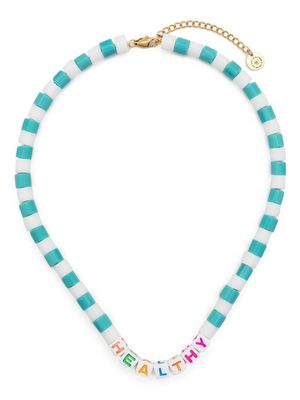 Sporty & Rich Healthy beaded necklace - Blue