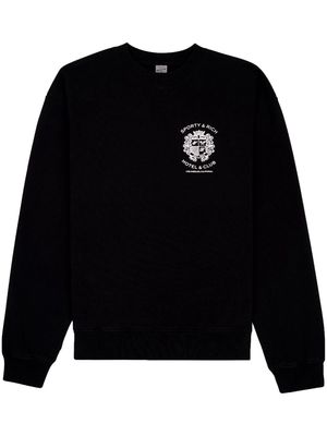 Sporty & Rich Hotel logo-print sweatshirt - Black