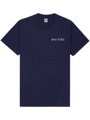 Sporty & Rich HWCNY cotton T-Shirt - Blue