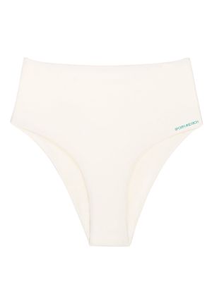 Sporty & Rich Jane logo-print bikini bottoms - Neutrals