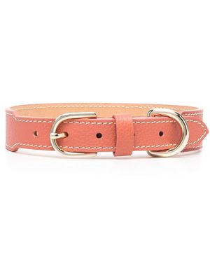 Sporty & Rich leather pet collar - Pink