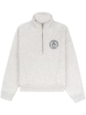 Sporty & Rich Lion Crest half-zip sweatshirt - Grey