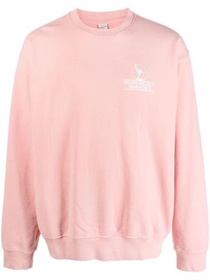 Sporty & Rich logo crew-neck sweatshirt - Pink