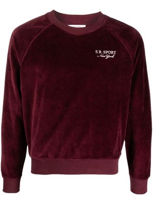 Sporty & Rich logo-embroidered long-sleeve sweatshirt