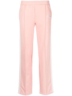 Sporty & Rich logo-embroidered straight-leg track pants - Pink