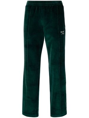 Sporty & Rich logo-embroidered track pants - Green