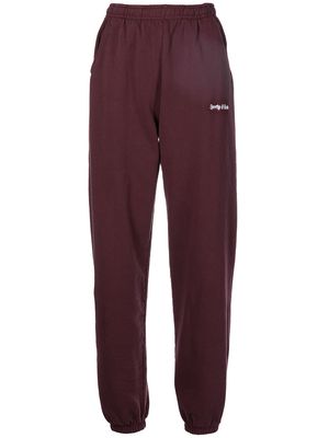 Sporty & Rich logo-embroidered track trousers - Brown
