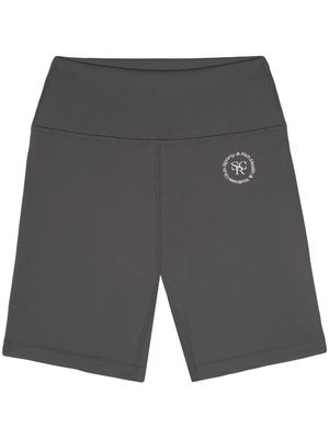 Sporty & Rich logo-print biker shorts - Grey