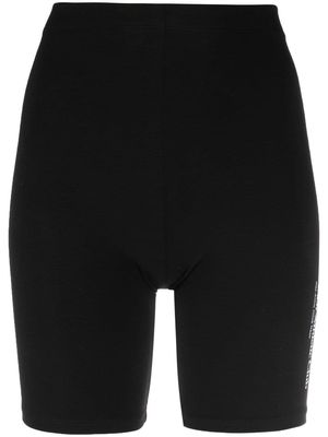 Sporty & Rich logo-print cycling shorts - Black