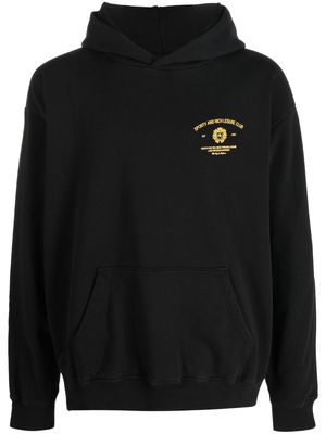 Sporty & Rich logo print hoodie - Black
