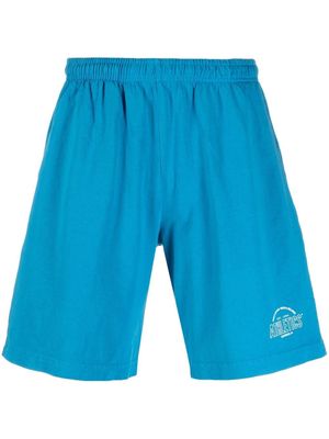 Sporty & Rich logo-print swimming shorts - Blue