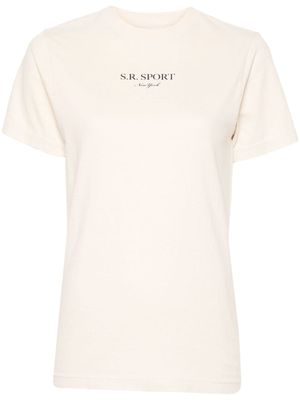 Sporty & Rich logo-print T-shirt - Neutrals