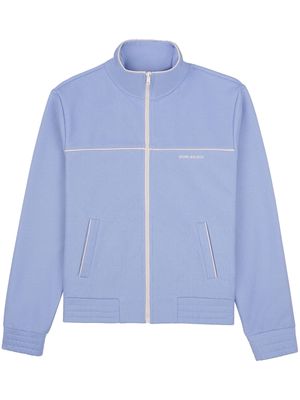 Sporty & Rich logo-print zip-fastening jacket - Blue