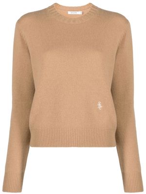 Sporty & Rich long-sleeve knitted jumper - Brown