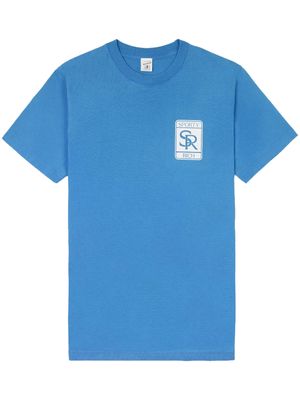 Sporty & Rich Luxe logo-print T-shirt - Sports Blue