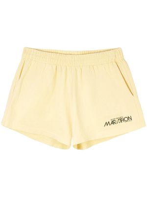 Sporty & Rich Marathon Disco track shorts - Yellow
