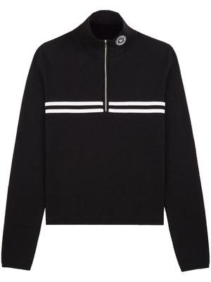 Sporty & Rich Minimal quarter-zip sweatshirt - Black