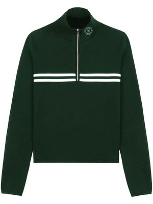 Sporty & Rich Minimal quarter-zip sweatshirt - Green