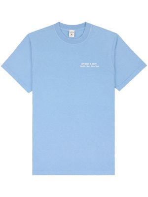Sporty & Rich New Drink Water cotton T-shirt - Blue