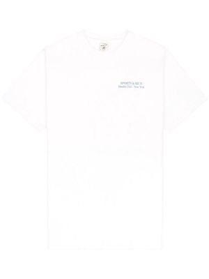 Sporty & Rich New Drink Water cotton T-shirt - White