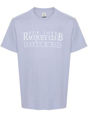 Sporty & Rich NY Racquet Club cotton T-shirt - Blue