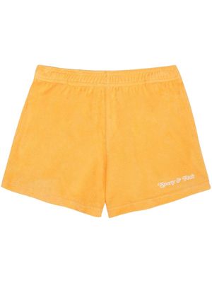 Sporty & Rich NY Tennis Club cotton shorts - Yellow