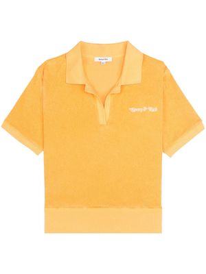 Sporty & Rich NY Tennis Club terry-effect polo shirt - Orange