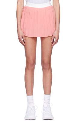Sporty & Rich Pink Pleated Tennis Skirt