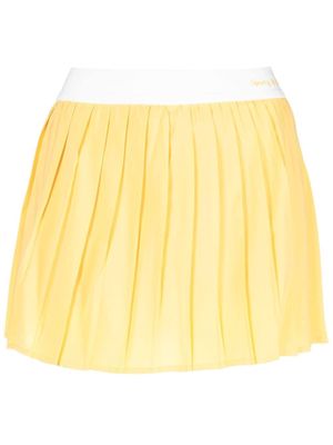 Sporty & Rich pleated tennis skirt - Yellow