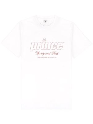 Sporty & Rich Prince logo-print T-shirt - White