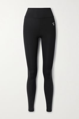 Sporty & Rich - Printed Stretch Leggings - Black