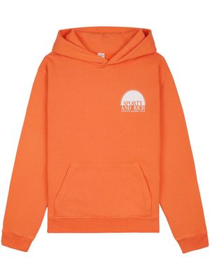 Sporty & Rich Racquet club cotton hoodie - Orange