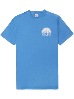 Sporty & Rich Racquet Club cotton T-shirt - FRENCH BLUE