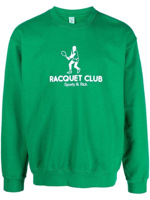 Sporty & Rich Racquet Club crew-neck sweatshirt - Green