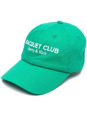 Sporty & Rich Racquet Club-embroidery cap - Green