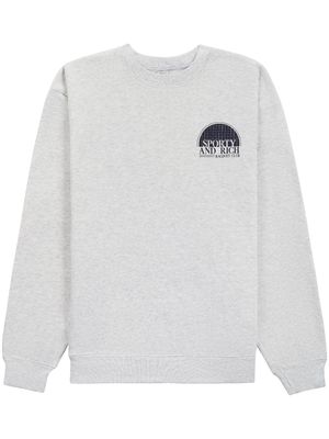 Sporty & Rich Racquet Club logo-print sweatshirt - Grey