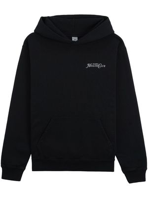 Sporty & Rich Rizzoli logo-print cotton hoodie - Black