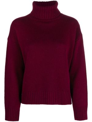 Sporty & Rich roll-neck wool jumper - Red
