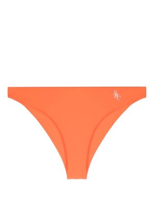 Sporty & Rich Romy logo-print bikini bottoms - Orange
