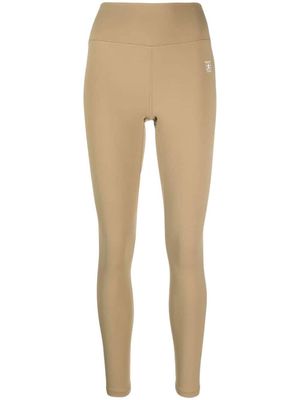 Sporty & Rich Runner logo-print leggings - Brown