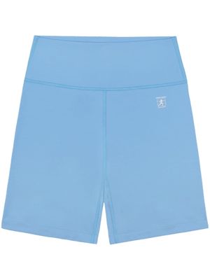 Sporty & Rich Runner logo-print shorts - Blue