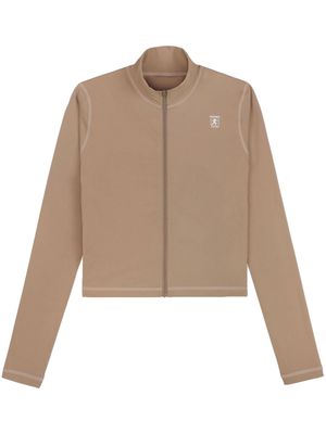 Sporty & Rich Runner zip-up jacket - Brown