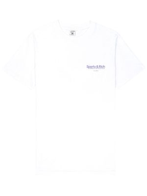 Sporty & Rich Running & Health Club cotton T-Shirt - White