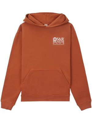 Sporty & Rich S&R Health cotton hoodie - Orange