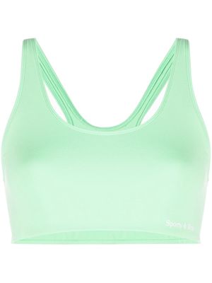 Sporty & Rich scoop-neck sports bra - Green