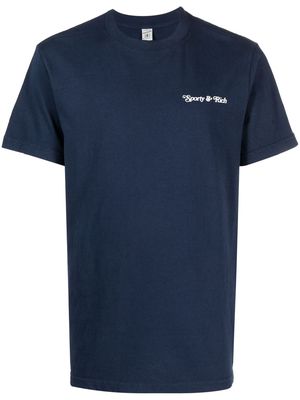 Sporty & Rich Self Love Club cotton T-shirt - Blue