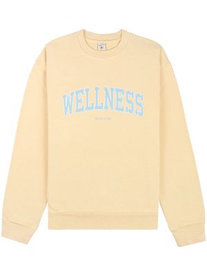 Sporty & Rich slogan-print sweatshirt - Yellow