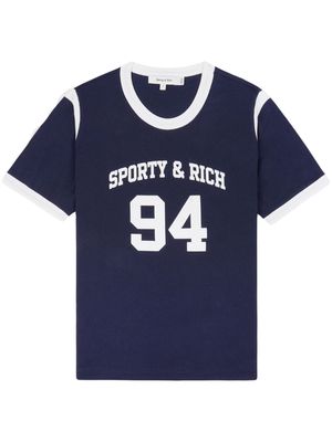 Sporty & Rich SR 94 Sports T-shirt - Blue